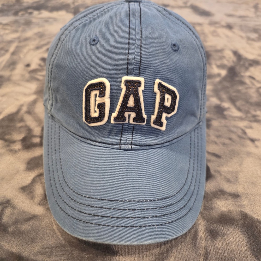 Gap Baseball Cap Blue Cotton‎ Twill Logo Hat Adjustable Strapback One Size